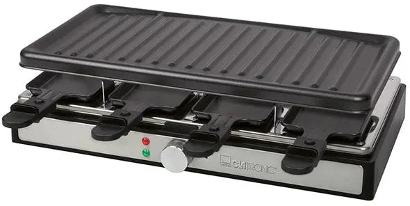 Raclette grill 8 personnes - polyvalence 3 en 1