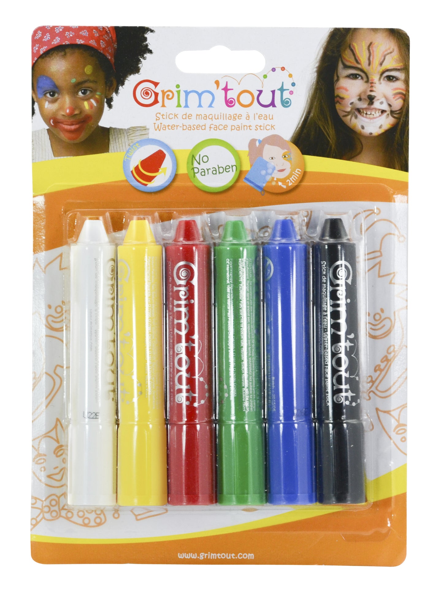 Set de maquillage grimstick - couleurs multicolores