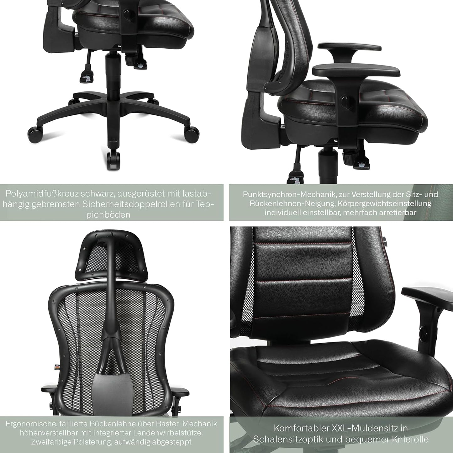 Siège de bureau ergonomique aquila - confort et style