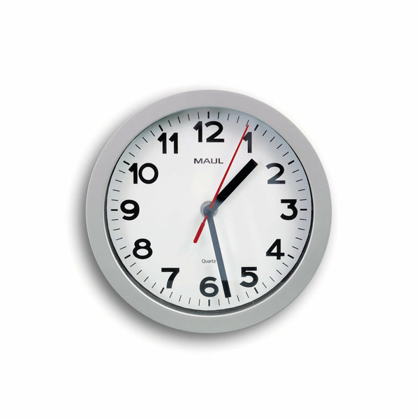 Horloge murale maul step 20 cm argent