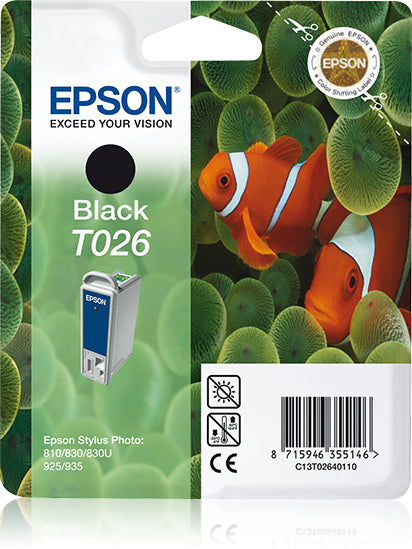 Cartouche d'encre Epson noire t026401 - haute fiabilité