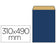Pochette papier kraft 31x8x49 cm -bleu