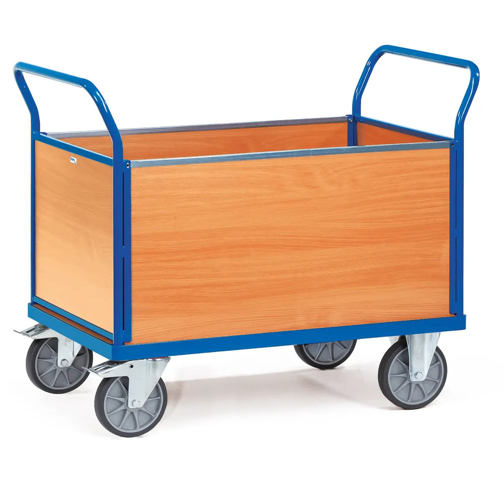 Chariot plat 4 ridelles bois - Charge 600 kg