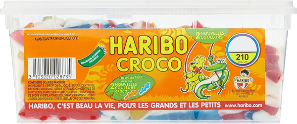 Bonbons Haribo crocodile - boite de 250