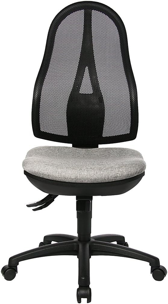 Chaise de bureau ergonomique Topstar Gris clair - dossier respirant