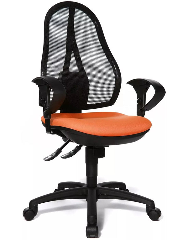 Chaise de bureau ergonomique Orange Topstar - réglable et confortable