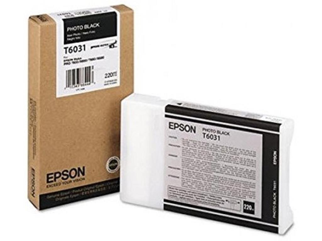 Cartouche photo noire epson t6031 - 220 ml