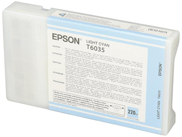 Cartouche Epson cyan clair t6035 - encre pigmentaire 220 ml