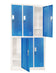 Vestiaire triple 6 cases - métal robuste et sécurisé