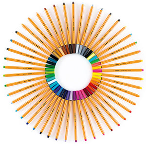 Feutres stabilo point 88 colorparade - 20 couleurs multicolores