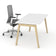 BUREAU DROIT 180x80 BLANC - GAMME SCANDINAV