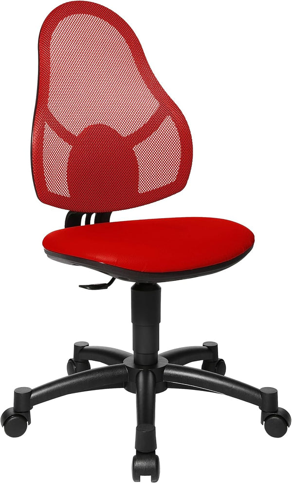 Siège de bureau enfant rouge Topstar - ergonomique et confortable