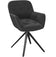 Chaise Pivotante de Salon Cordoba - Tissu Anthracite