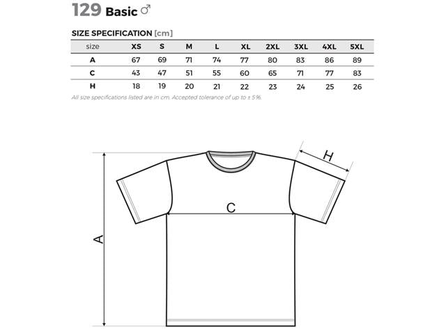 T-shirt homme réf 129 - confort et personnalisation