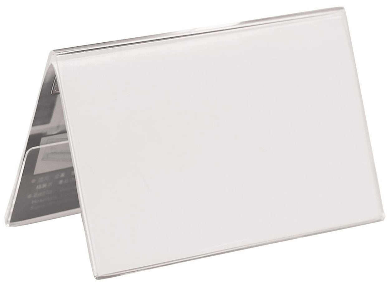 Porte-nom chevalet 90x55 mm - identification facile