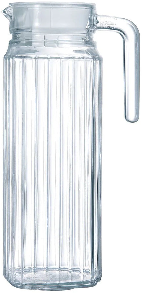 Pichet en Verre 1.1L - Design Élancé et Ergonomique