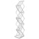 Présentoir pliable aluminium - 4 poches A4