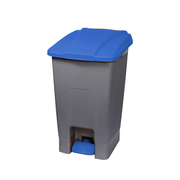 Poubelle de tri sélectif 70l - ouverture à pédale