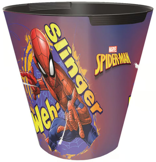 Corbeille à papier bureau - motif spiderman 10l
