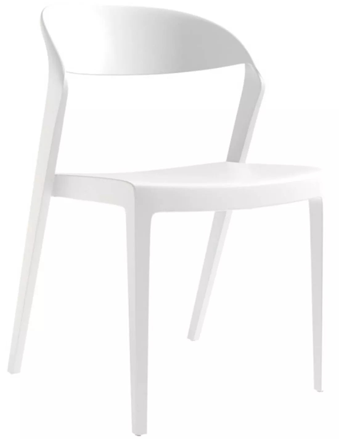 Chaise Polypropylène Blanche - Empilable et Résistante