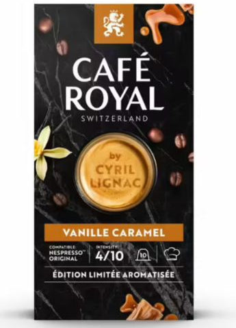 Capsules Café royal vanille nespresso - arabica suisse, intensité 4-5