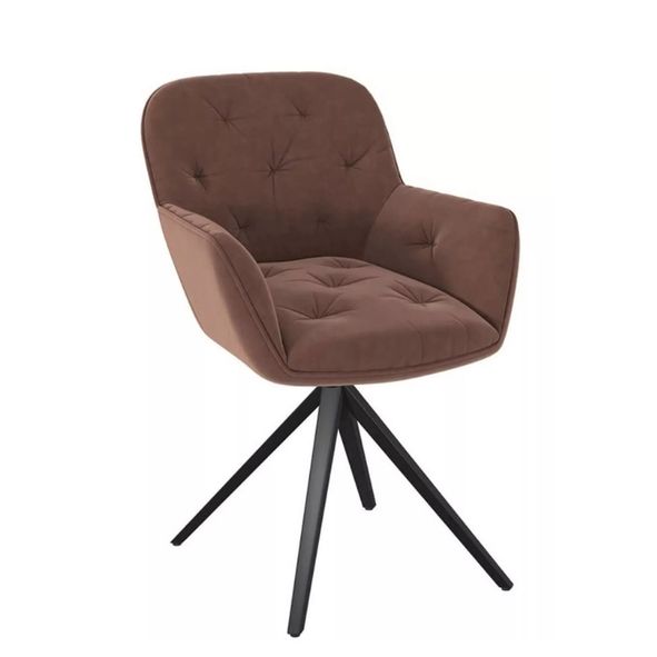 Chaise pivotante taupe - Confort et design moderne