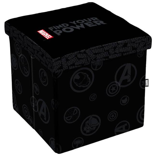 Tabouret coffre marvel - rangement 18l et assise confortable