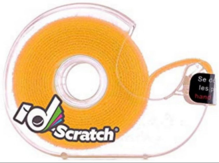 Rouleau Scratch 2m - Dévidoir Jaune, Largeur 2cm