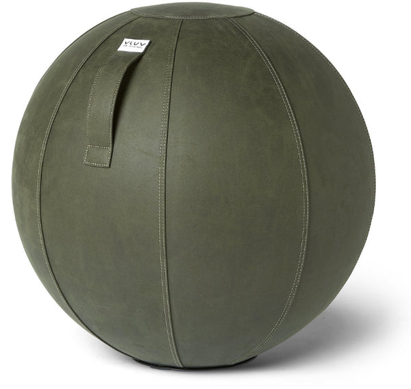 Ballon d'assise VIGA - Similicuir Olive - Ø 60-65cm