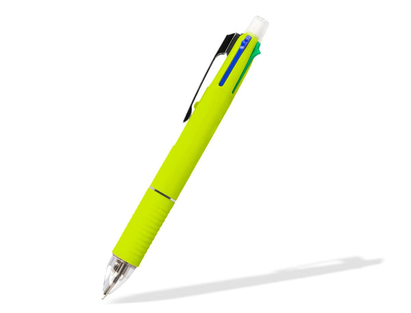 Stylo bille 4 couleurs +porte mine 0.5mm-corps pastel