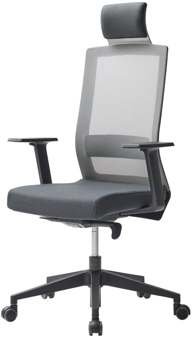 Siège Ergonomique Square Têtière - Confort Noir