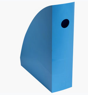 Porte-revues mag-cube bleu turquoise