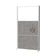 Cloison acoustique sur pied 2 faces acoustique +1 face tableau blanc H183cmX100L