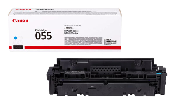 Cartouche Toner Canon cyan 055 - 2100 pages pour i-sensys mf740
