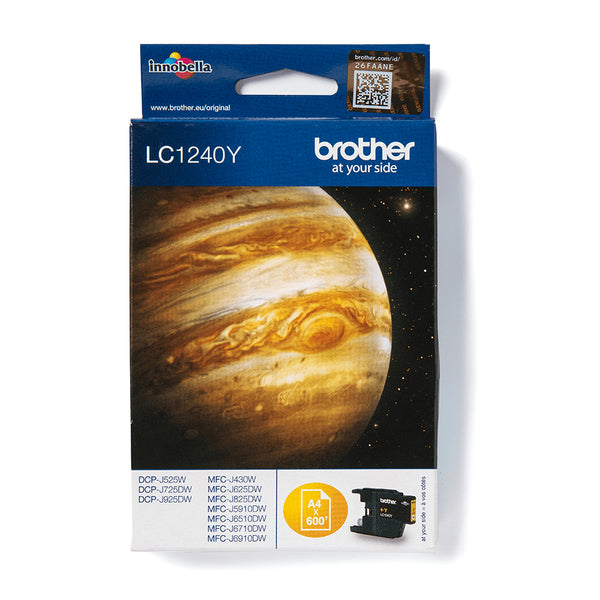Cartouche d'encre Brother jaune LC1240y - rendement 600 pages