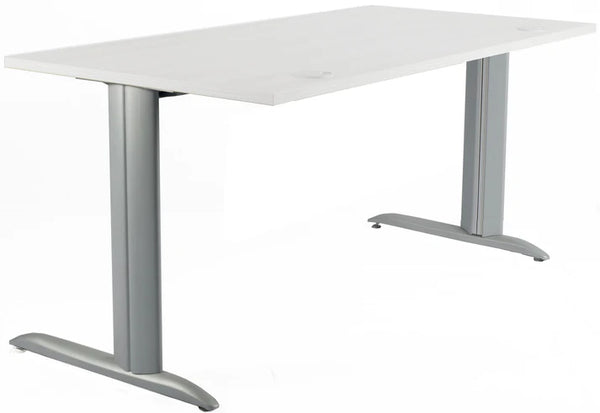 BUREAU DROIT 120X60CM BLANC - GAMME PRATIC