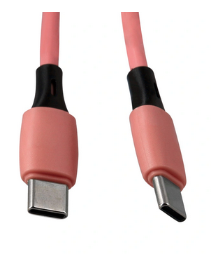 Câble USB-C vers USB-C 2 m rose charge et données