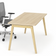 Bureau droit 140x80cm - style scandinave en acacia