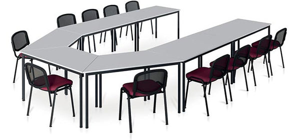 Table trapeze 120x60 grise