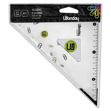Equerre 45 degres graduee 15cm