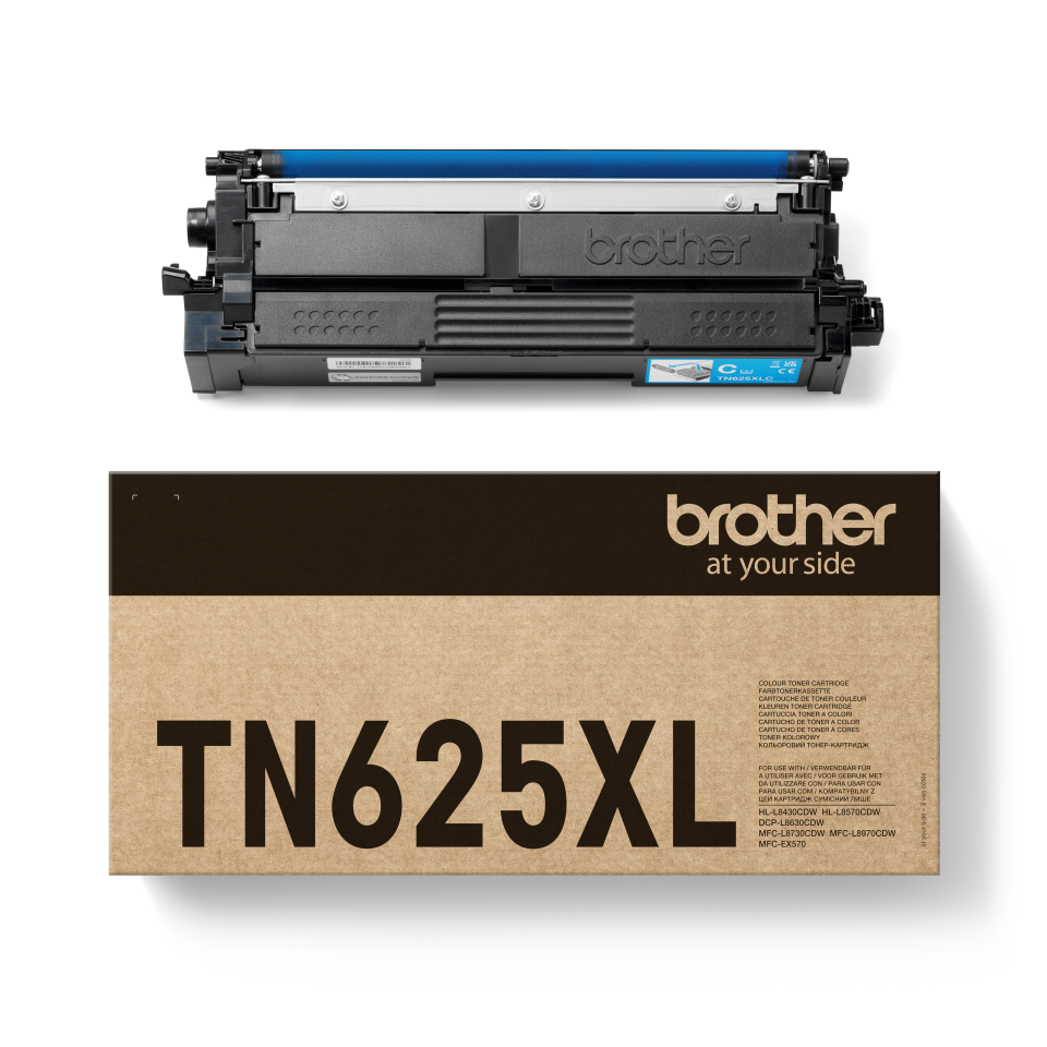 TN625XLC - Cartouche de toner originale haute capacité Brother - Cyan