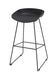 Tabouret Assise Polypropylène Noir - Structure fil noir