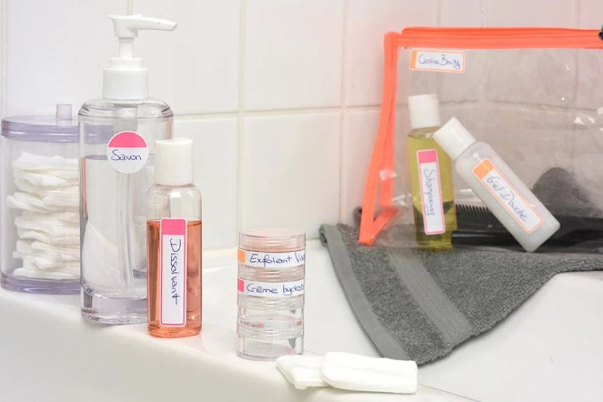 Etiquette plastifiée waterproof 86x17- sachet de 24