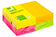 Bloc note repositionnable neon 76x127 paquet de 12 blocs