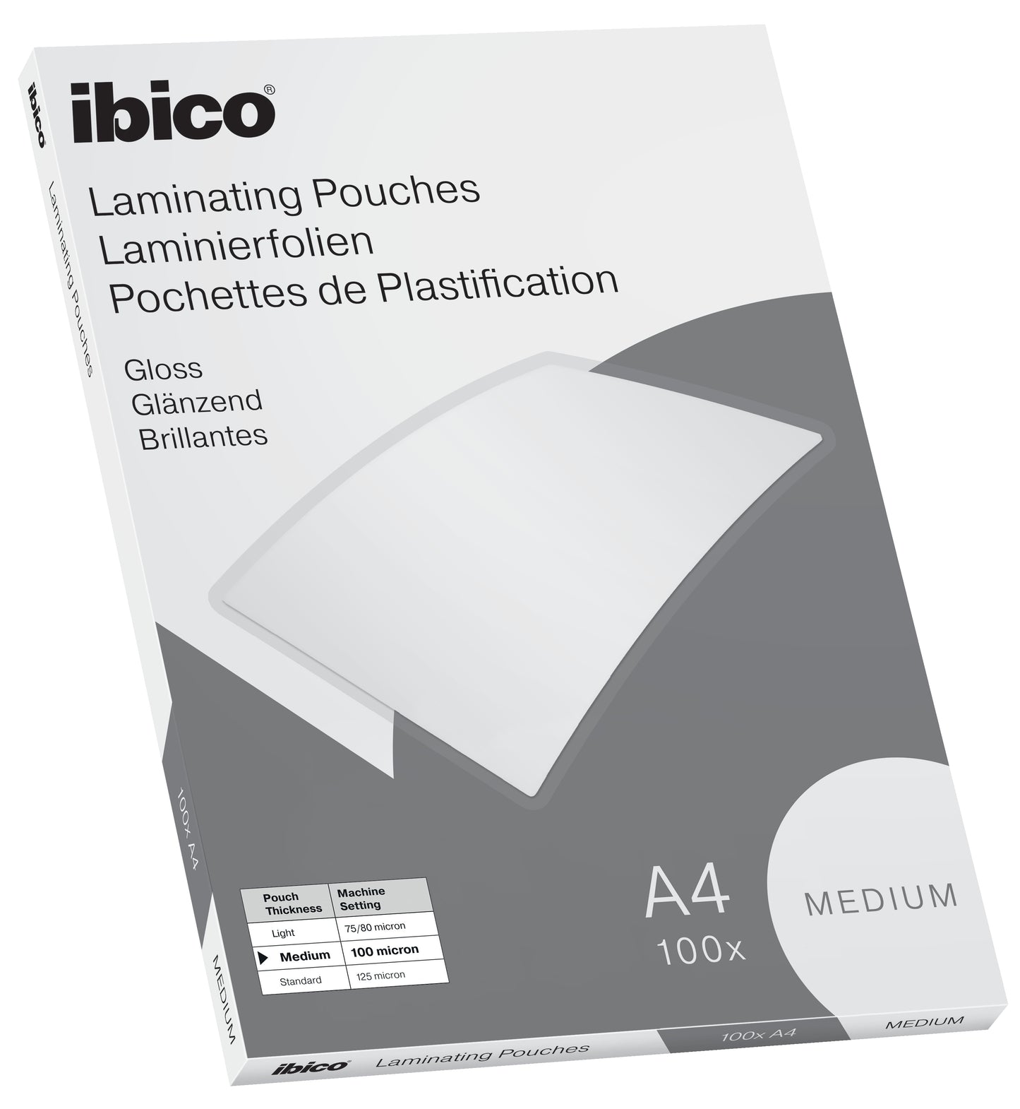 Pochettes plastification A4 100Microns-boite de 100