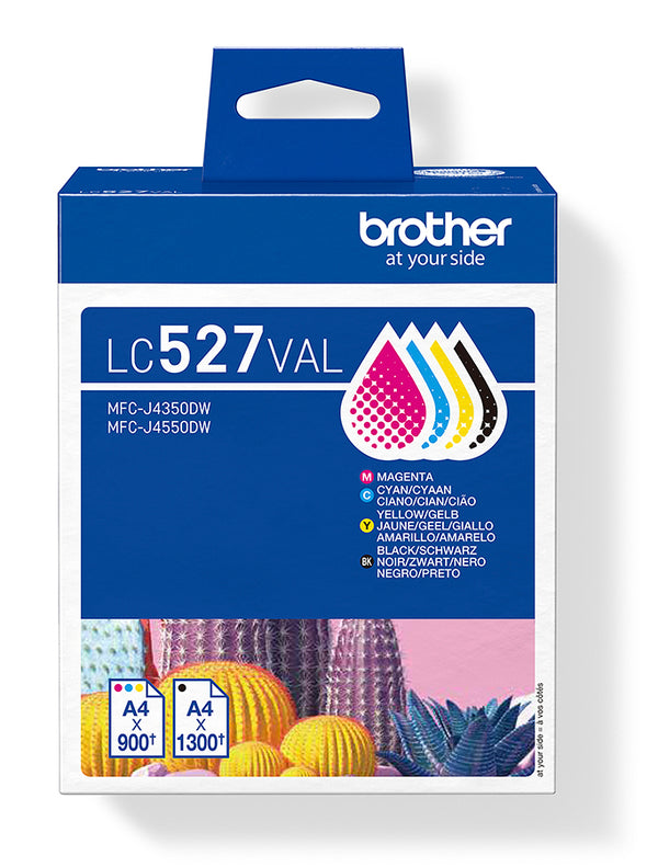 Pack cartouches Brother lc527val - couleurs vives et nettes