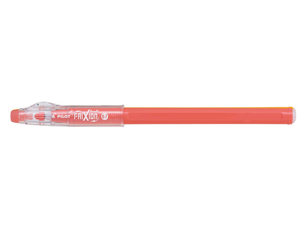 Stylo bille à encre gel frixion 0.7 mm - ecriture orange corail