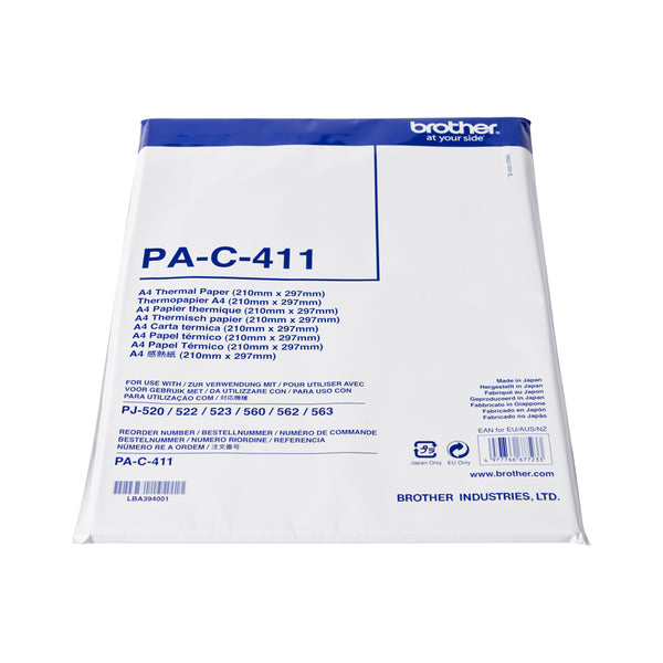 Papier thermique Brother a4 - 100 feuilles pour pocketjet