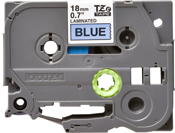 Ruban Brother 18mm TZE541 -noir sur bleu