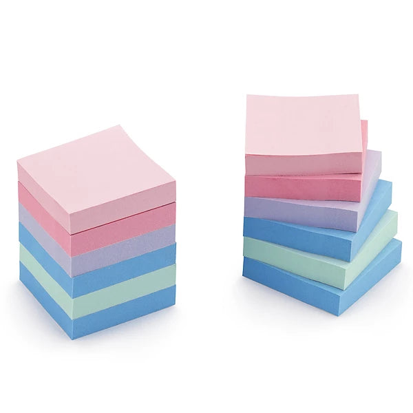 Blocs de notes Post-it® autocollantes 47x47 mm - adhérence forte